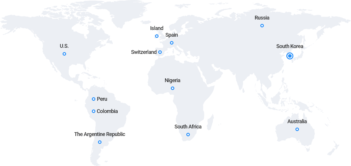 Member states of the IFCA Map